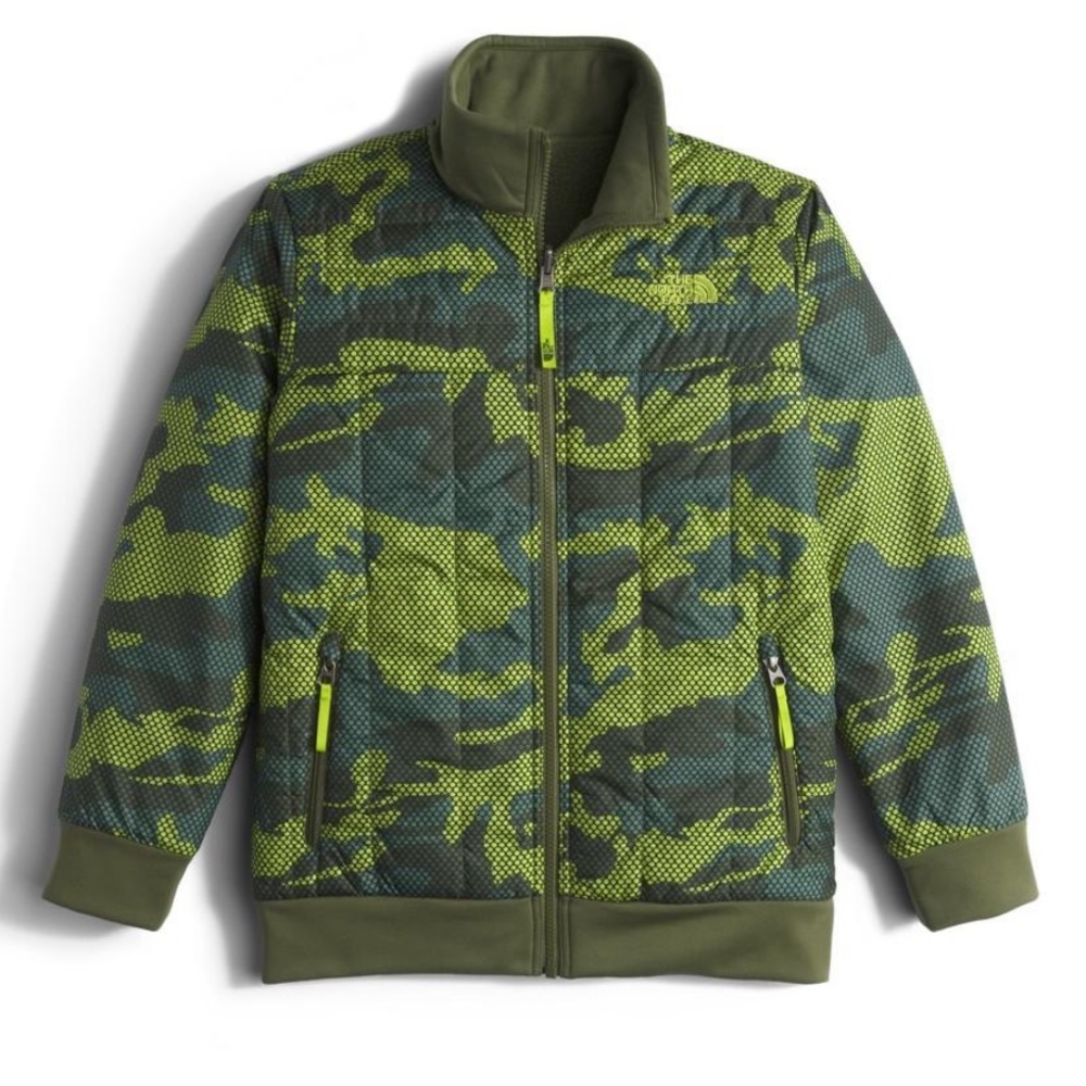 North Face Yukon Heatseeker Insulated Reversible Jacket Green Camo Size Medium